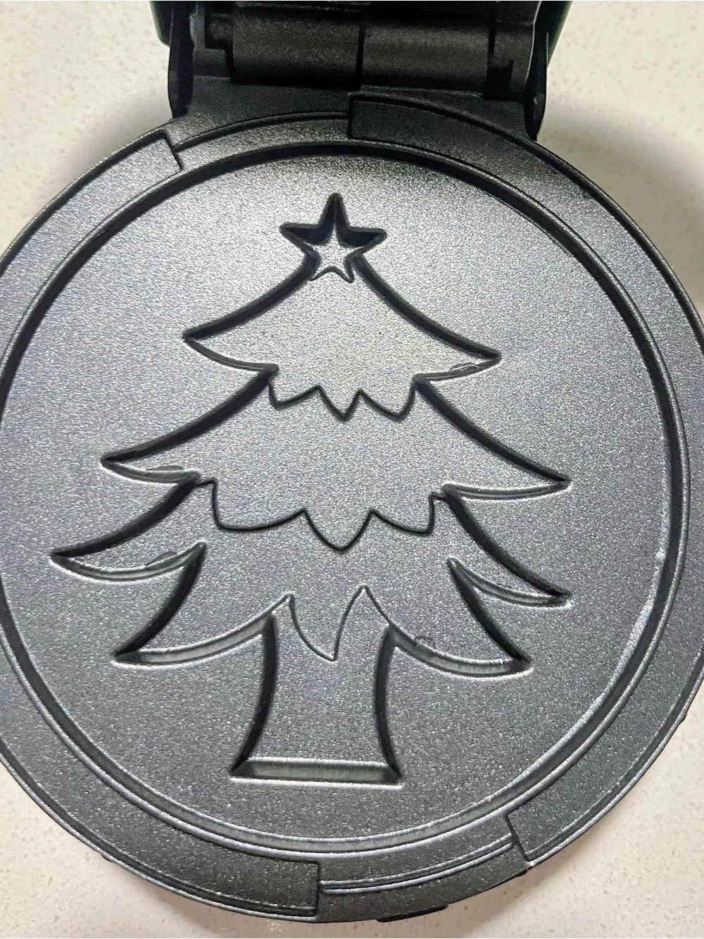 Dash Green Christmas Tree Mini Waffle Maker